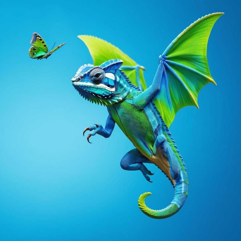 Dynamic Chameleon as a Flying Dragon