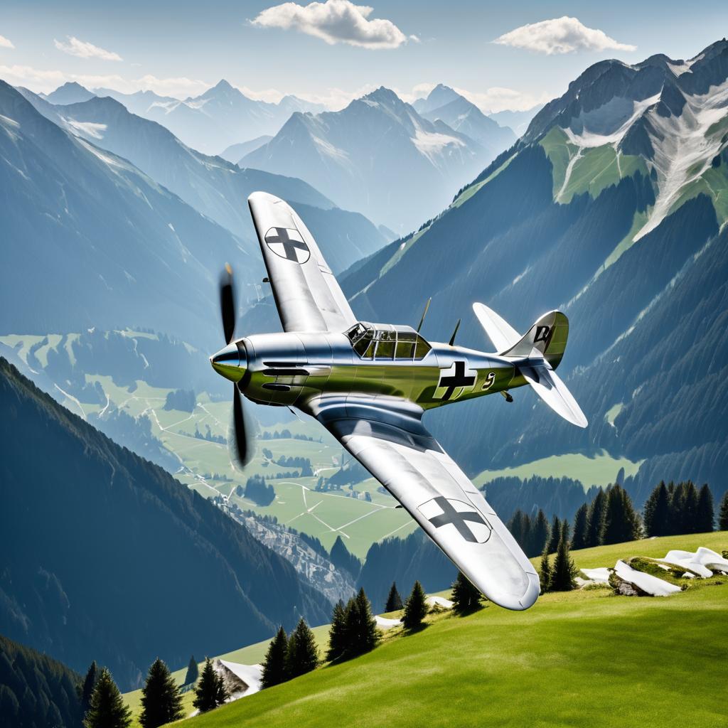 Aluminum Focke-Wulf Fw 190 in Alps