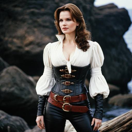 Daring Morgan Adams Cosplay in Leather