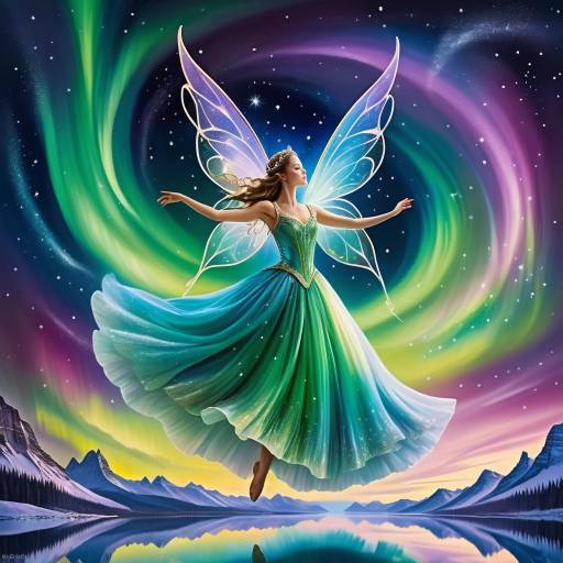 Enchanting Fairy in Aurora Dreamscape