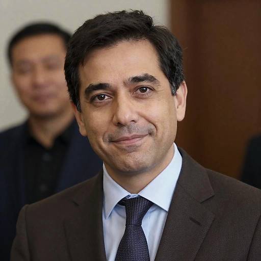 Portrait of a Middle-Aged Man in Suit