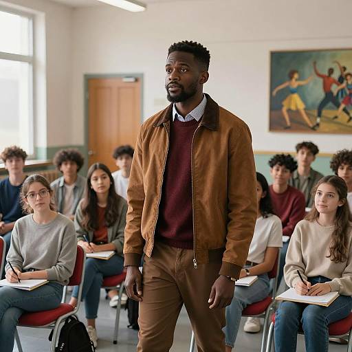 Dynamic Classroom Scene with Diverse Students