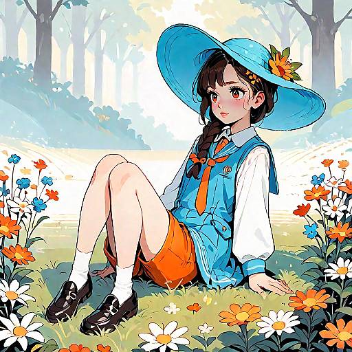 Juliana in Naranja Academy Uniform