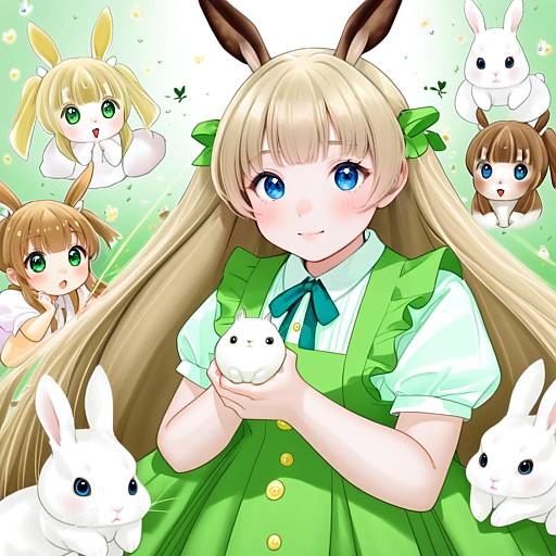 Illustration of Anko (gochiusa), gochuumon wa usagi desu ka? in the style of Lillly