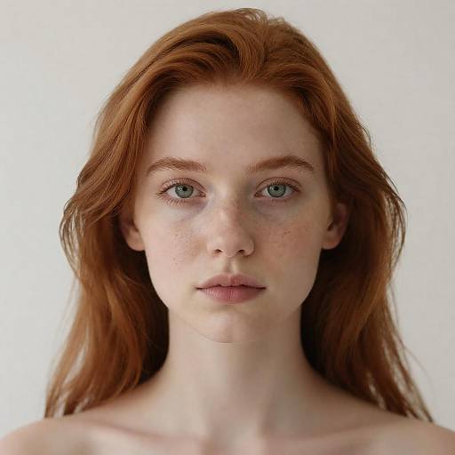 Portrait of Young Redhaired Woman