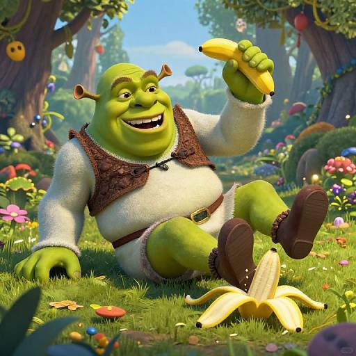 Jovial Shrek-Inspired Ogre Slip