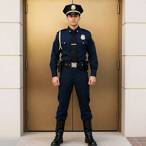 Officer Dangle Uniform by Gold Door