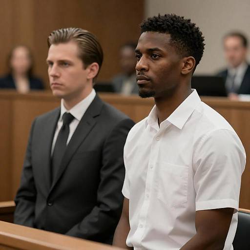 Courtroom Tension Between Two Men