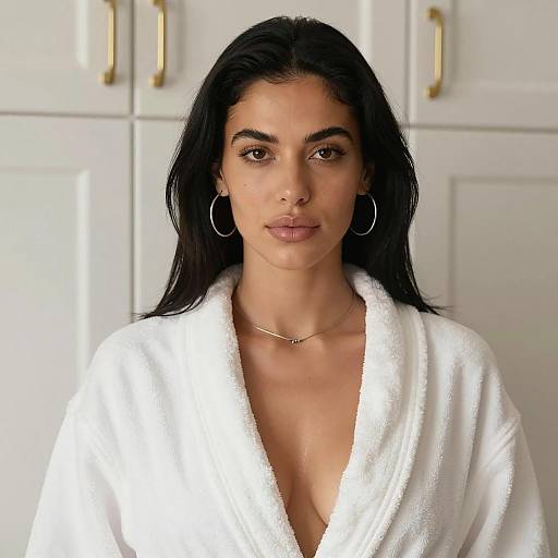 Elegant Portrait of a Woman in Robe