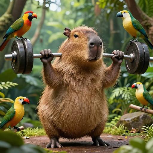 Gigachad Capybara Power Pose