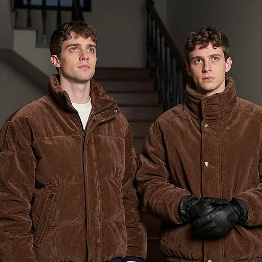 Indoor Photo of Two Men Together