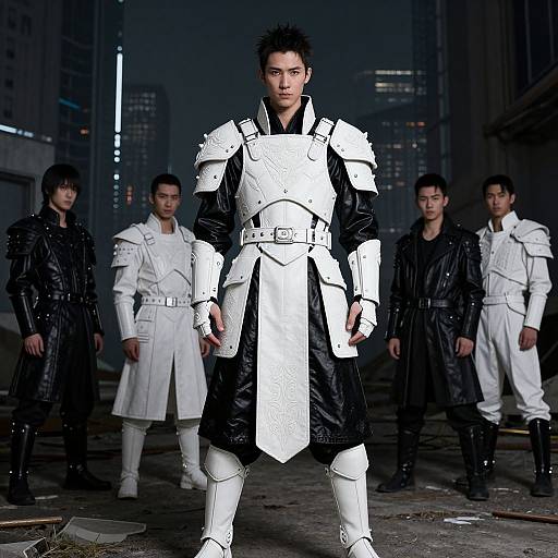 Medieval Cyberpunk Fashion Model