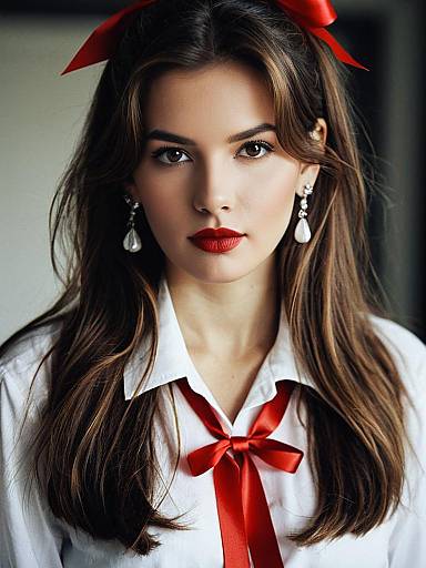 Realistic Portrait of Woman in Costume