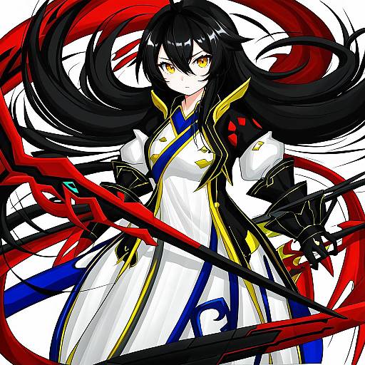 Illustration of Ara haan, elsword in the style of Isse