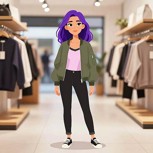 Casual Chic Woman in Streetwear