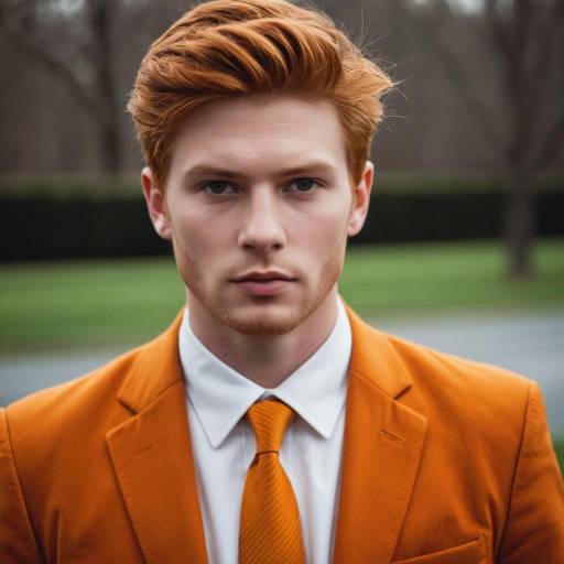 Stylish Ginger Male in Outdoor Setting