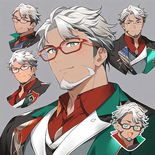 Illustration of Arurandeisu, holostars in the style of Nonamejd