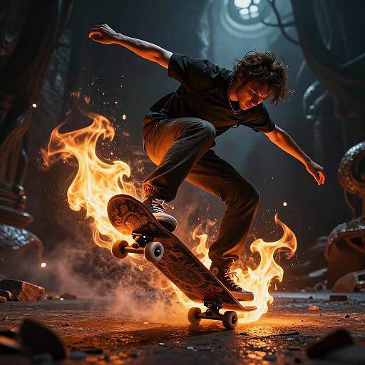 Ethereal Fantasy Skateboard Tricks