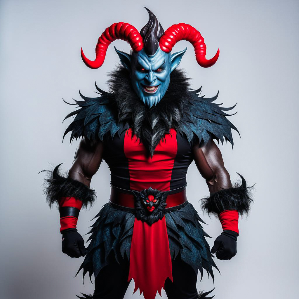 Stylish Krampus with Muscular Build