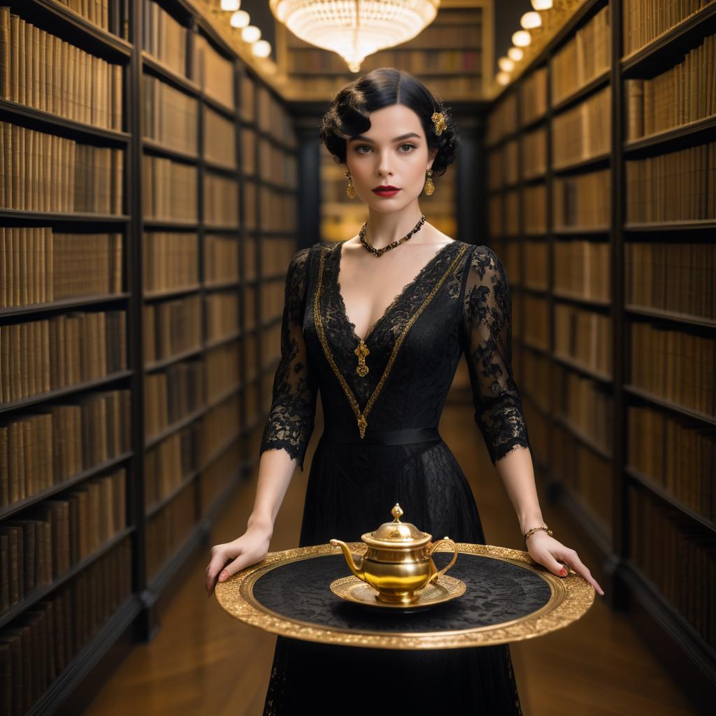 Elegant 1920s Tea Party in Historic Library