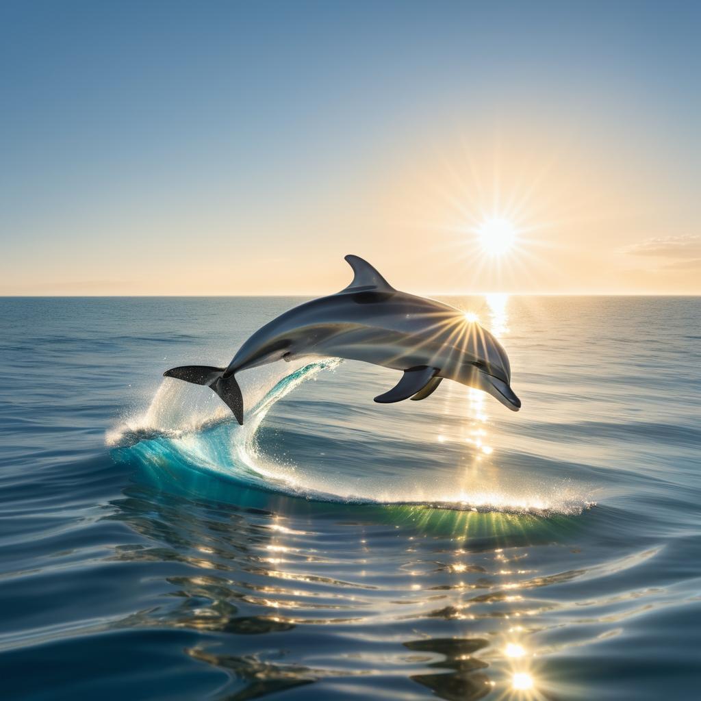 Elegant Dolphin Leap at Sunset