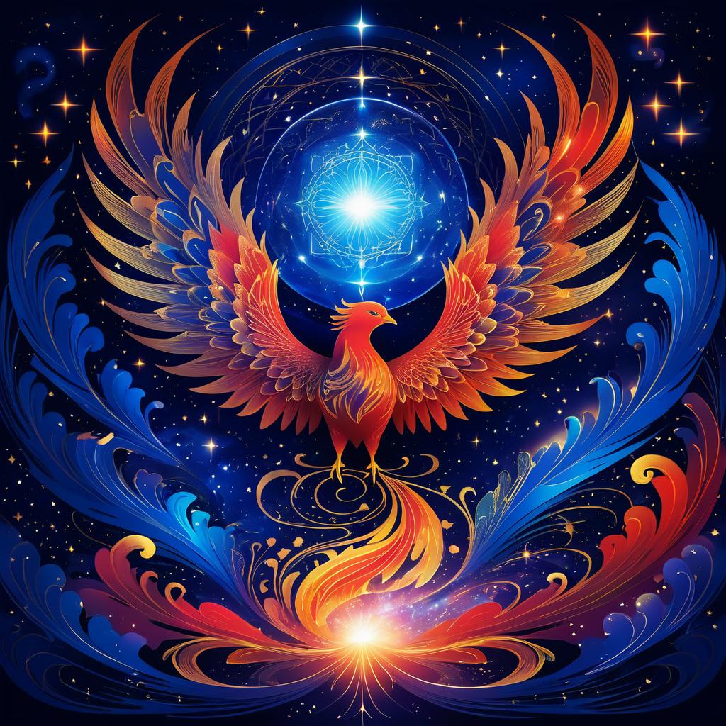 Captivating Mystical Phoenix Illustration