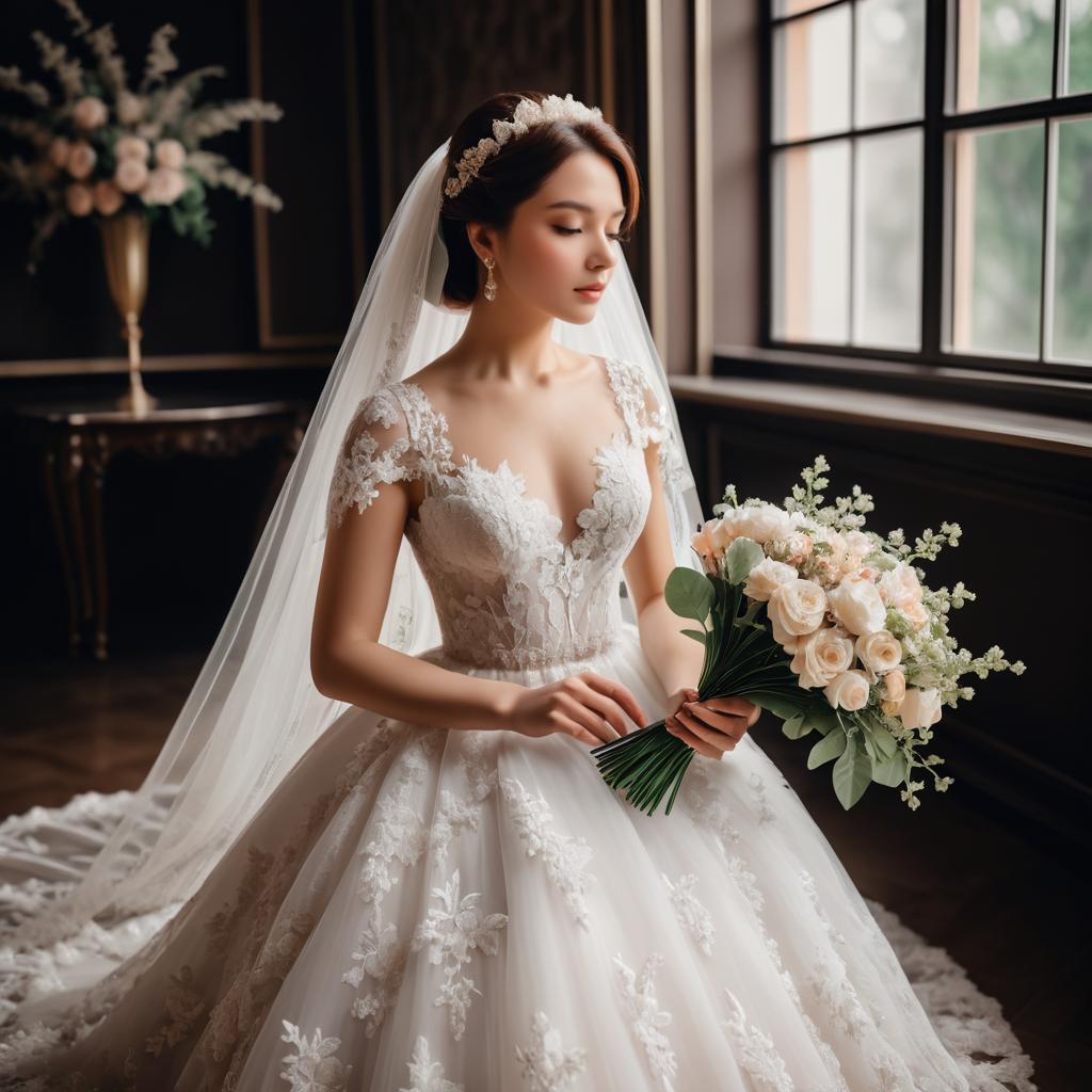 Elegant Bridal Photoshoot in Vintage Style