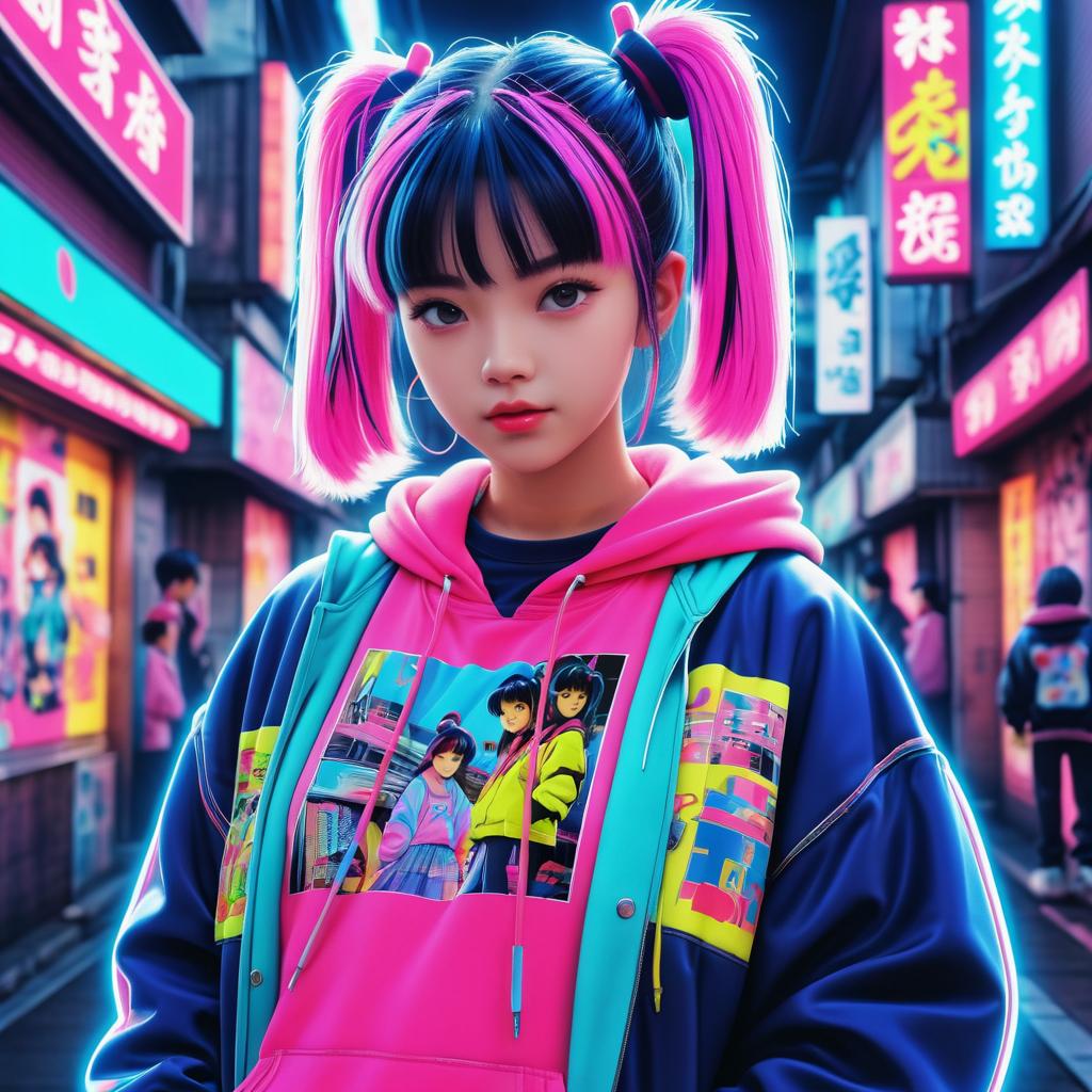 Nostalgic 80s Anime Street Style Art