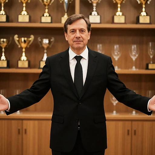 Middle-Aged Man in Formal Attire