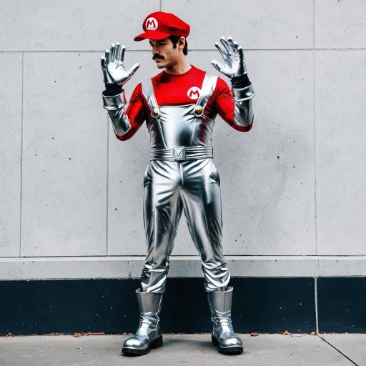 Metal Mario Cosplay Costume