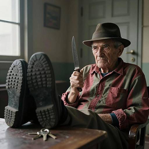 Portrait of a Mysterious Old Man