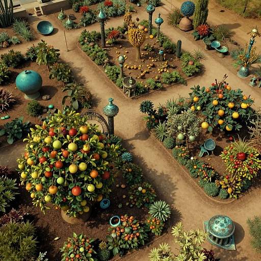 Surreal Time-Folding Dreamscape Garden