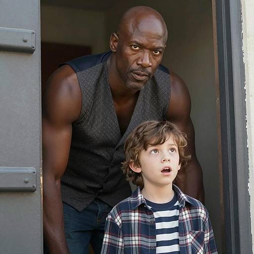 Intense Encounter in a Doorway