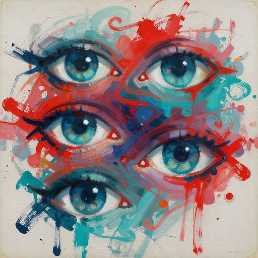 Abstract Strabismus Concept Art