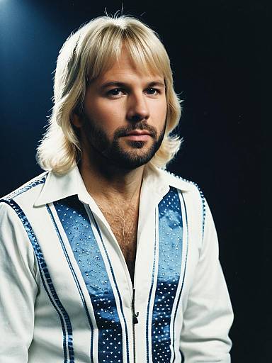Man in ABBA Style Outfit