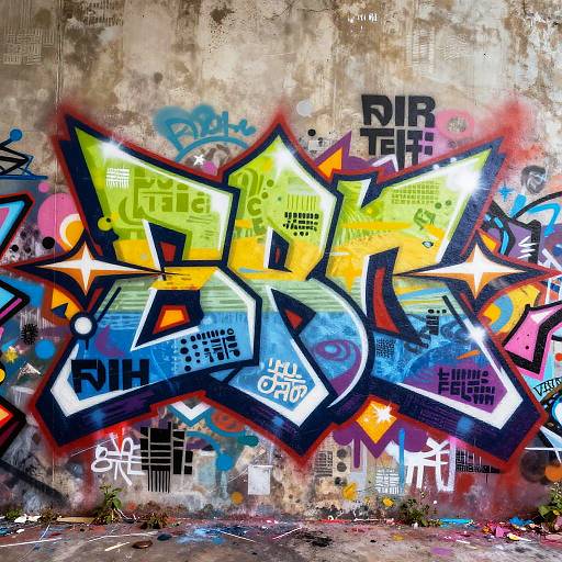 Vibrant Urban Graffiti Art Generator