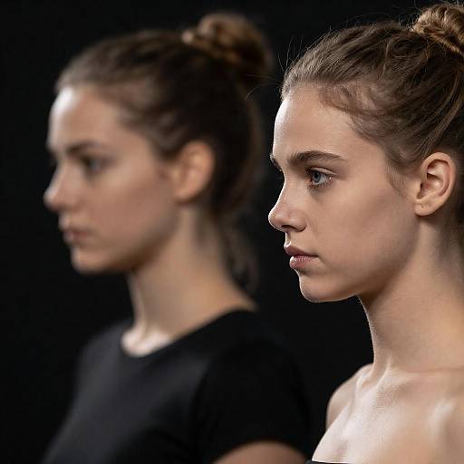 Intense Portrait of Two Women