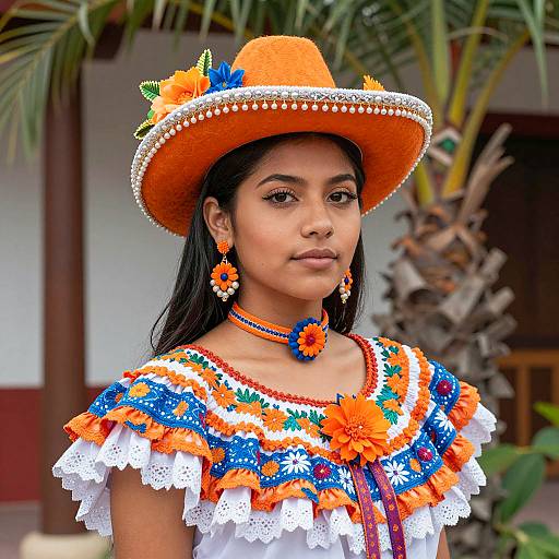 Vibrant Traditional Mexican Portrait