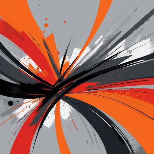 Vibrant Abstract Expressionism in Digital Art