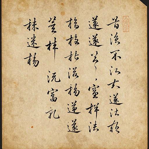 Elegant Bumbaclart Calligraphy on Parchment