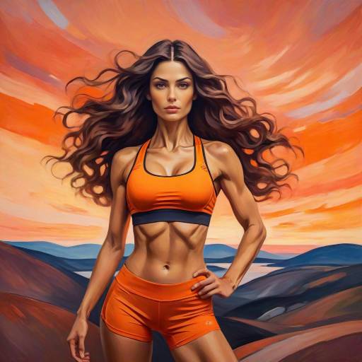 Fearless Adventurer in Expressionism Style