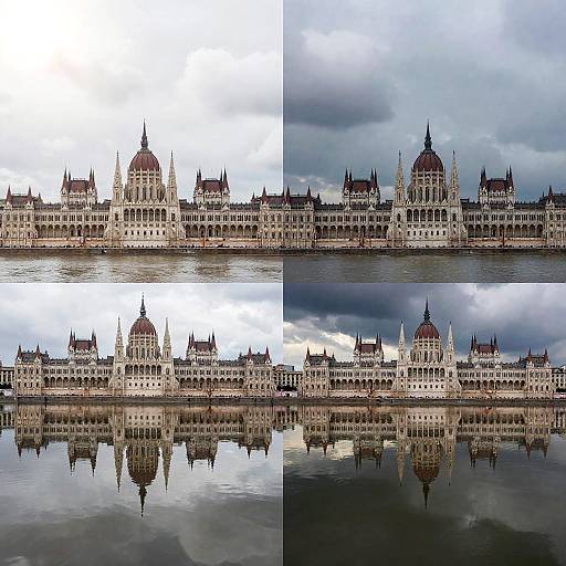 Quadrant Weather Reflections on Historic Building