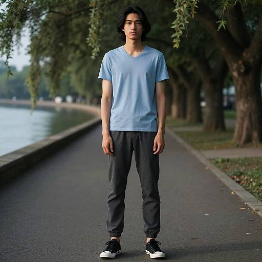 Cinematic Riverside Portrait of Young Man