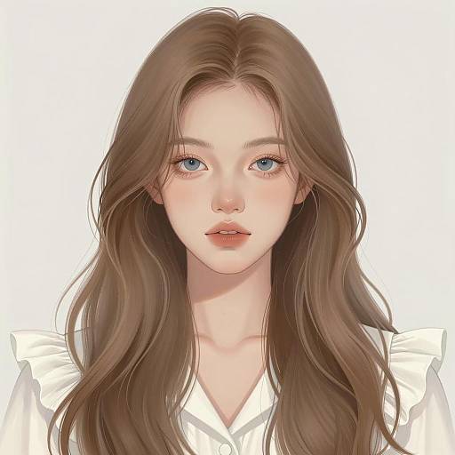 Digital Portrait of a Young Woman