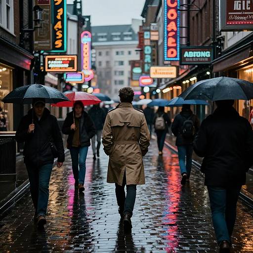 Moody Noir Vintage City Street