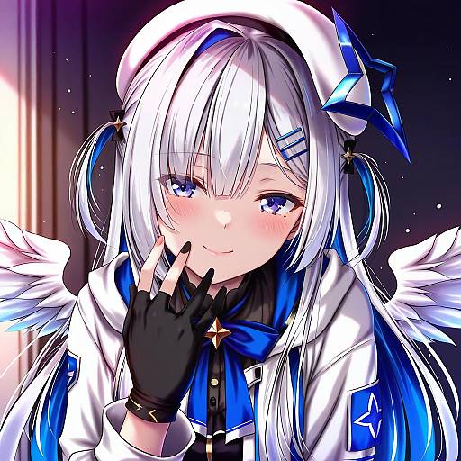 Illustration of Amane kanata (work), hololive in the style of Akeyama kitsune