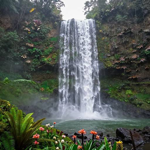 Rainforest Waterfall Serenity