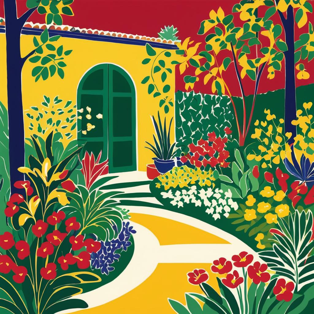 Enchanting Matisse-Inspired Garden Scene