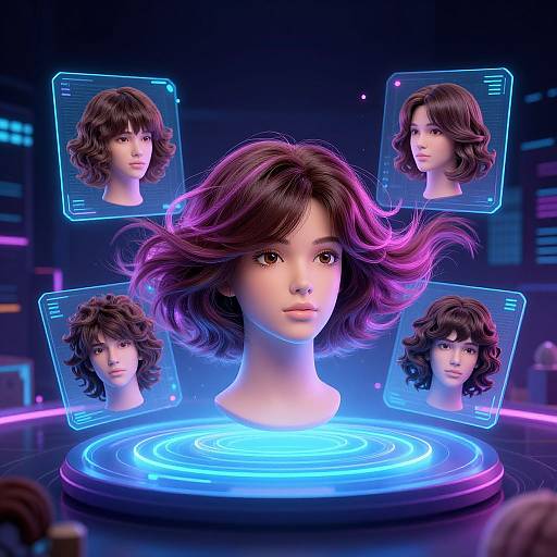 Futuristic Virtual Wig Try-On Platform