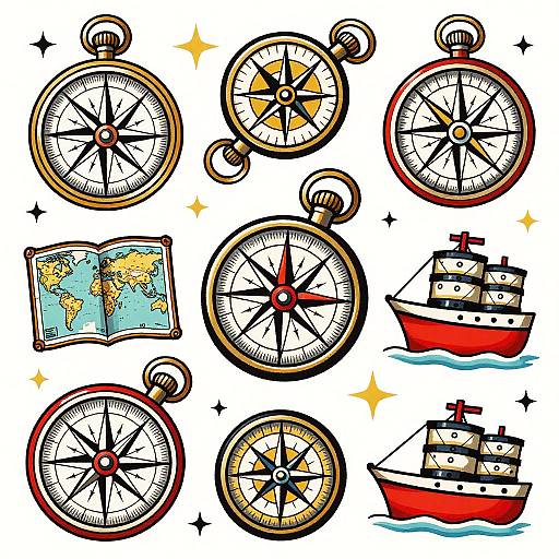 Vintage Travel Tattoo Art Ideas